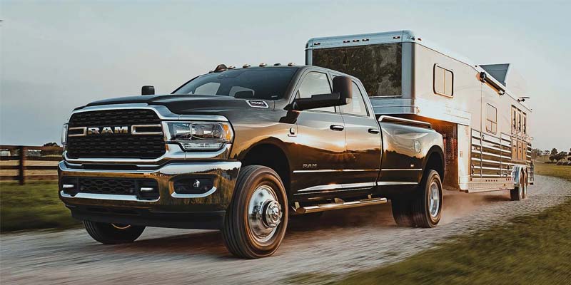 A 2024 RAM 3500 towing near Pleasanton, TX