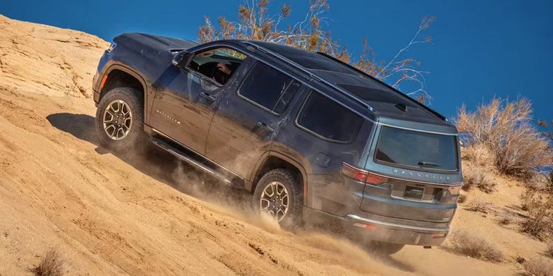 A 2024 Jeep Wagoneer doing some off-roading in Pleasanton, TX