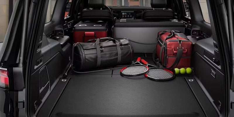 Trunk space in the 2024 Jeep Wagoneer in Pleasanton, TX