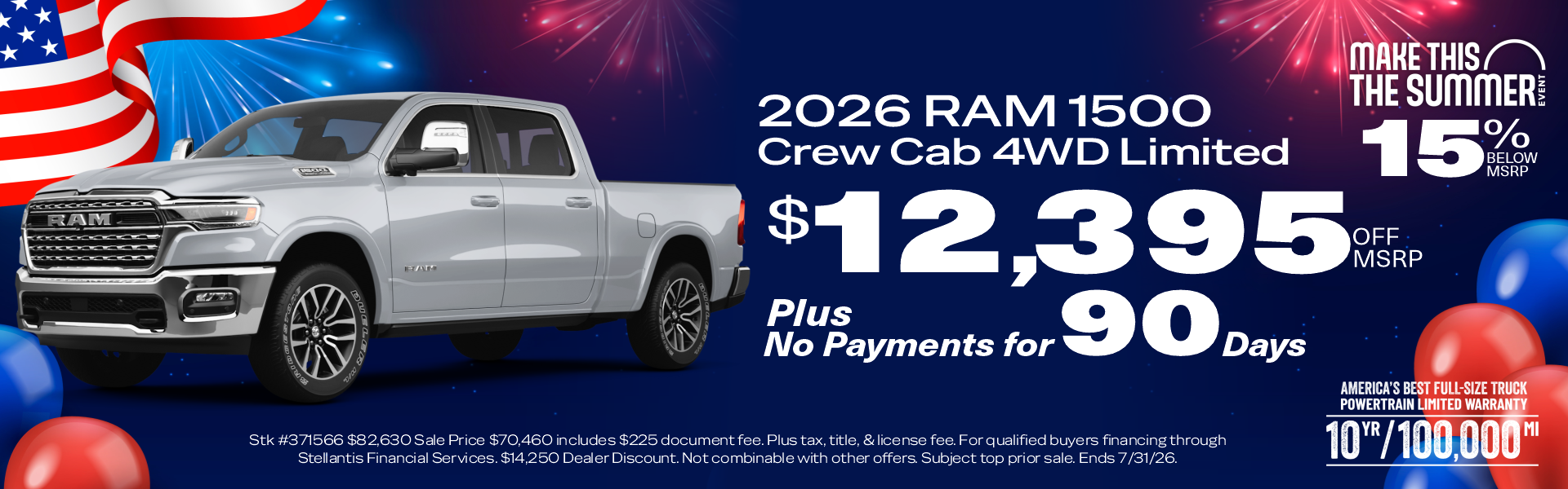 $12,395 Off MSRP 2026 Ram 1500