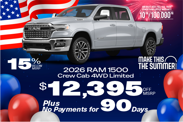$12,395 Off MSRP 2026 Ram 1500