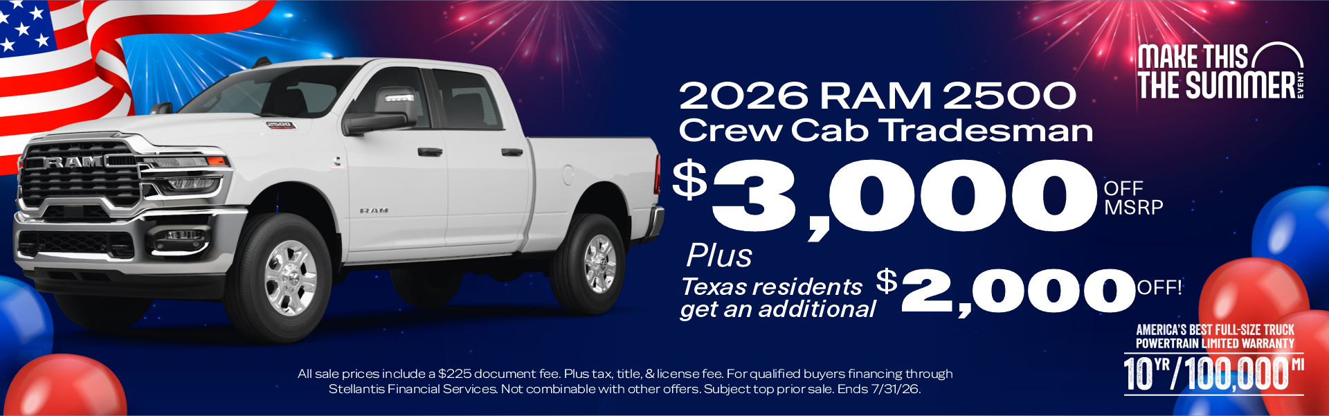 $3000 Off MSRP 2026 Ram 2500