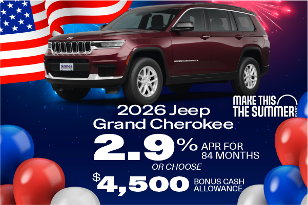 2.9% APR for 84 months 2026 jeep grand cherokee